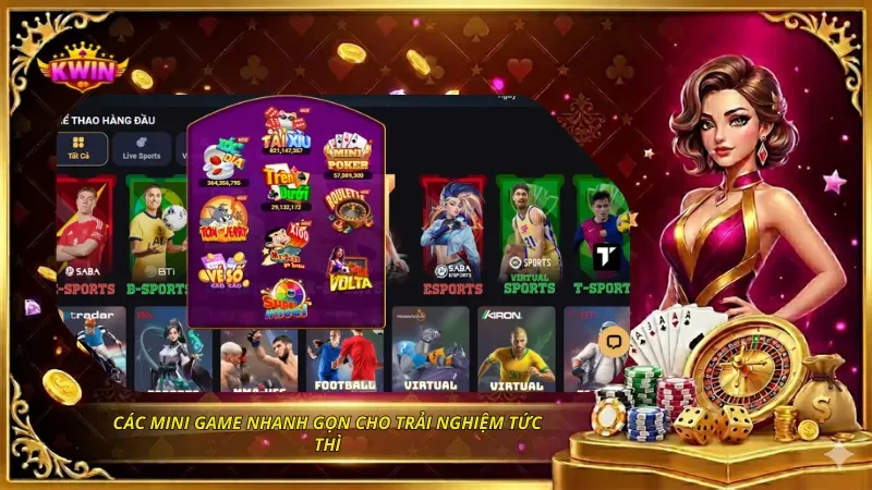 Các mini game nhanh gọn cho trải nghiệm tức thì