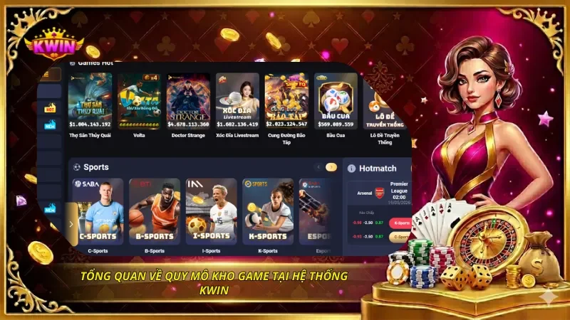 Tổng quan về quy mô kho game tại hệ thống Kwin